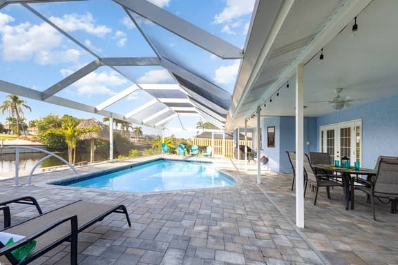 The Blue Palm Escape — Stylish & Pet Friendly